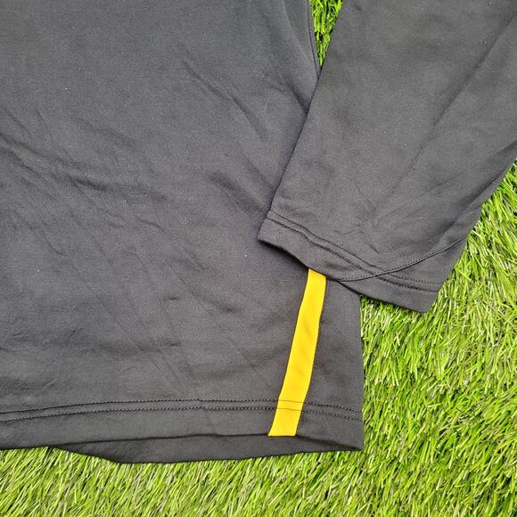 ADIDAS Quarter Zip Track Jacket Large 22x28 Blue Yellow - Picture 16 of 16